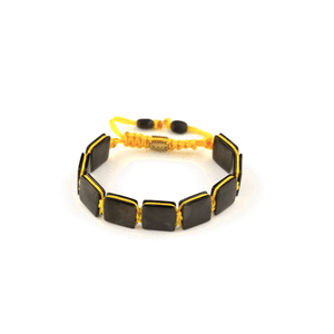'KROM BLAK' Bracelet in bright yellow cord