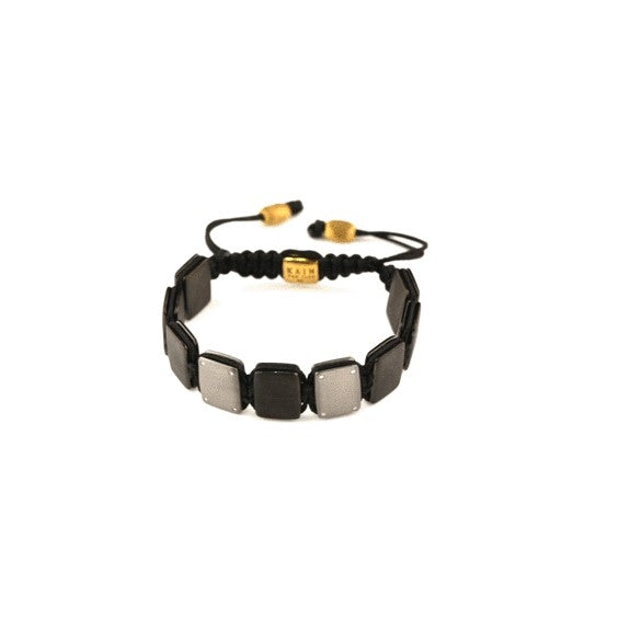 'LECK BLAK' Bracelet in jet black cord