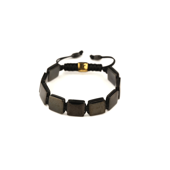 'KROM BLAK' Bracelet in jet black cord