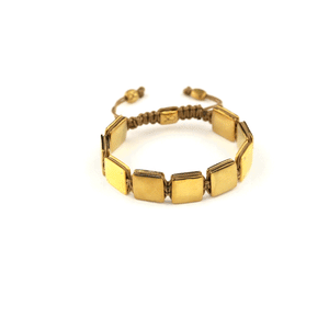 'KROM BURN' Bracelet in tan cord