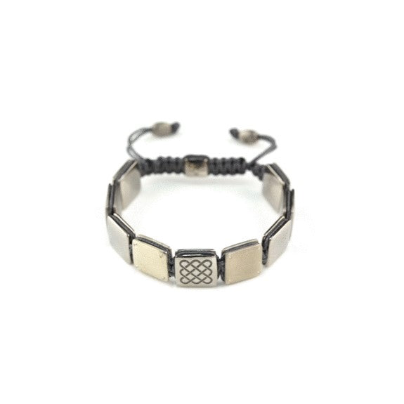 'WIRED' x 'ALTR BASS' Bracelet with engraving in graphite cord
