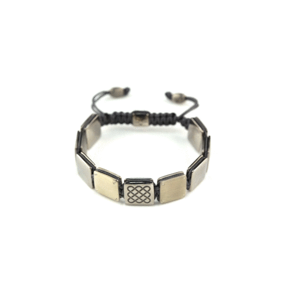'WIRED' x 'ALTR BASS' Bracelet with engraving in graphite cord