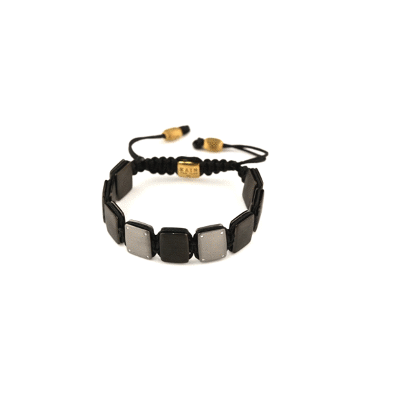 'LECK BLAK' Bracelet in jet black cord