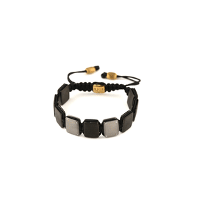 'LECK BLAK' Bracelet in jet black cord