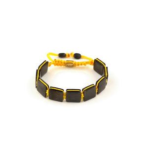 'KROM BLAK' Bracelet in bright yellow cord